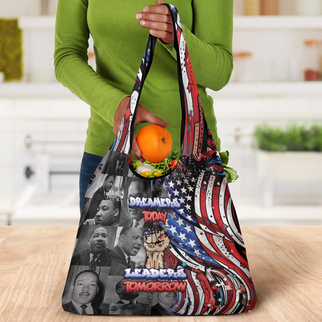 Martin Luther King Jr Day Grocery Bag Dreamers Today Leaders Tomorrow - African Pride