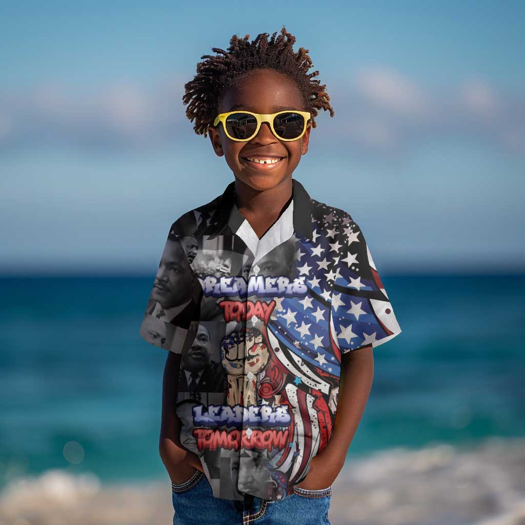 Martin Luther King Jr Day Kid Hawaiian Shirt Dreamers Today Leaders Tomorrow DT05