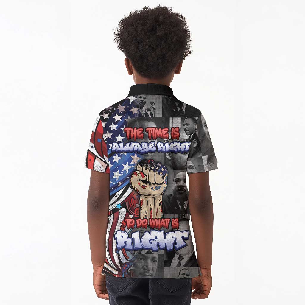 Martin Luther King Jr Day Kid Polo Shirt Dreamers Today Leaders Tomorrow DT05