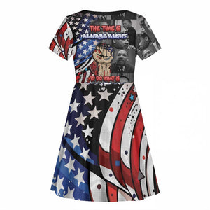 Martin Luther King Jr Day Kid Short Sleeve Dress Dreamers Today Leaders Tomorrow DT05