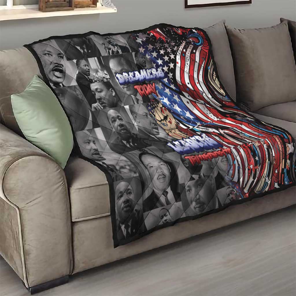 Martin Luther King Jr Day Quilt Dreamers Today Leaders Tomorrow - African Pride