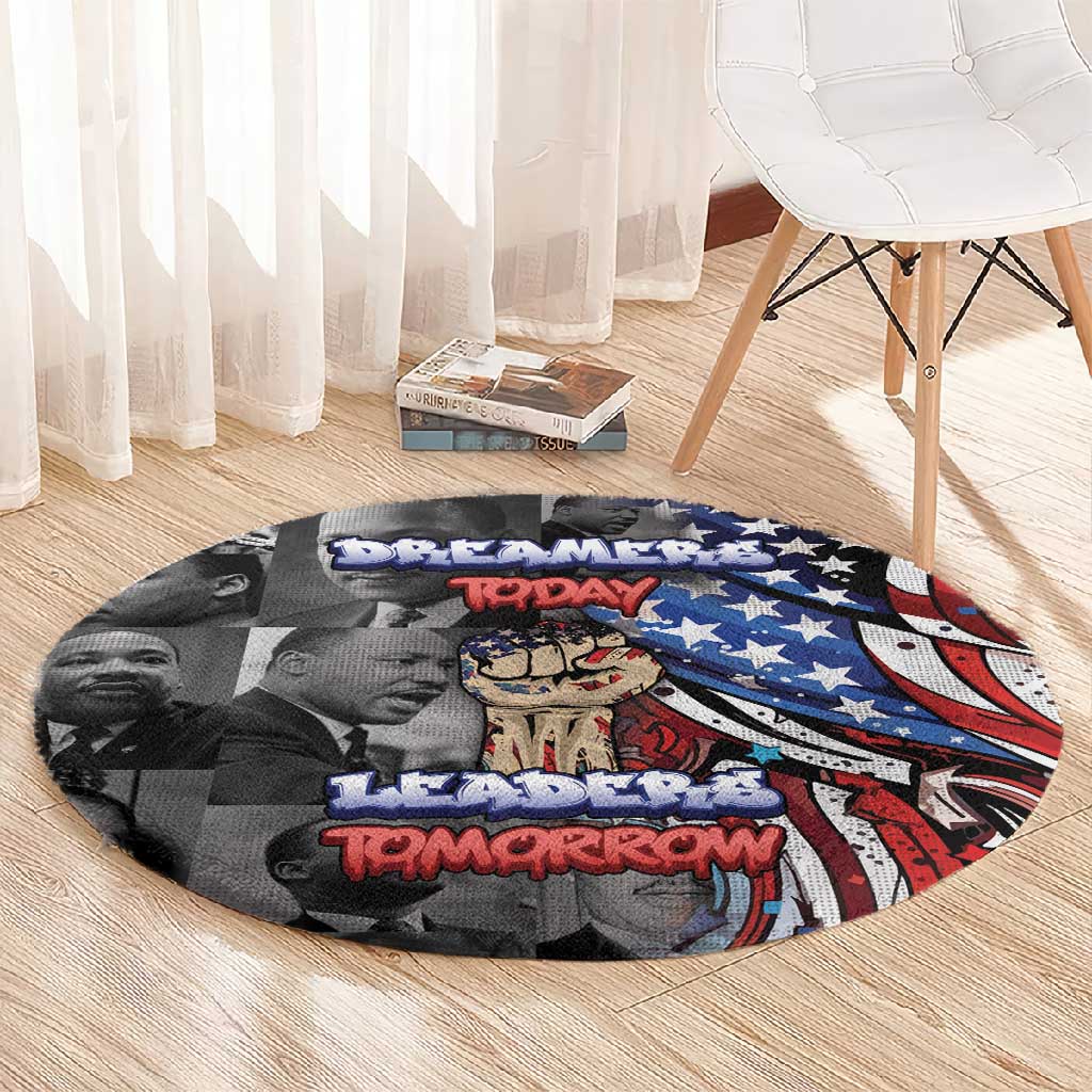 Martin Luther King Jr Day Round Carpet Dreamers Today Leaders Tomorrow - African Pride