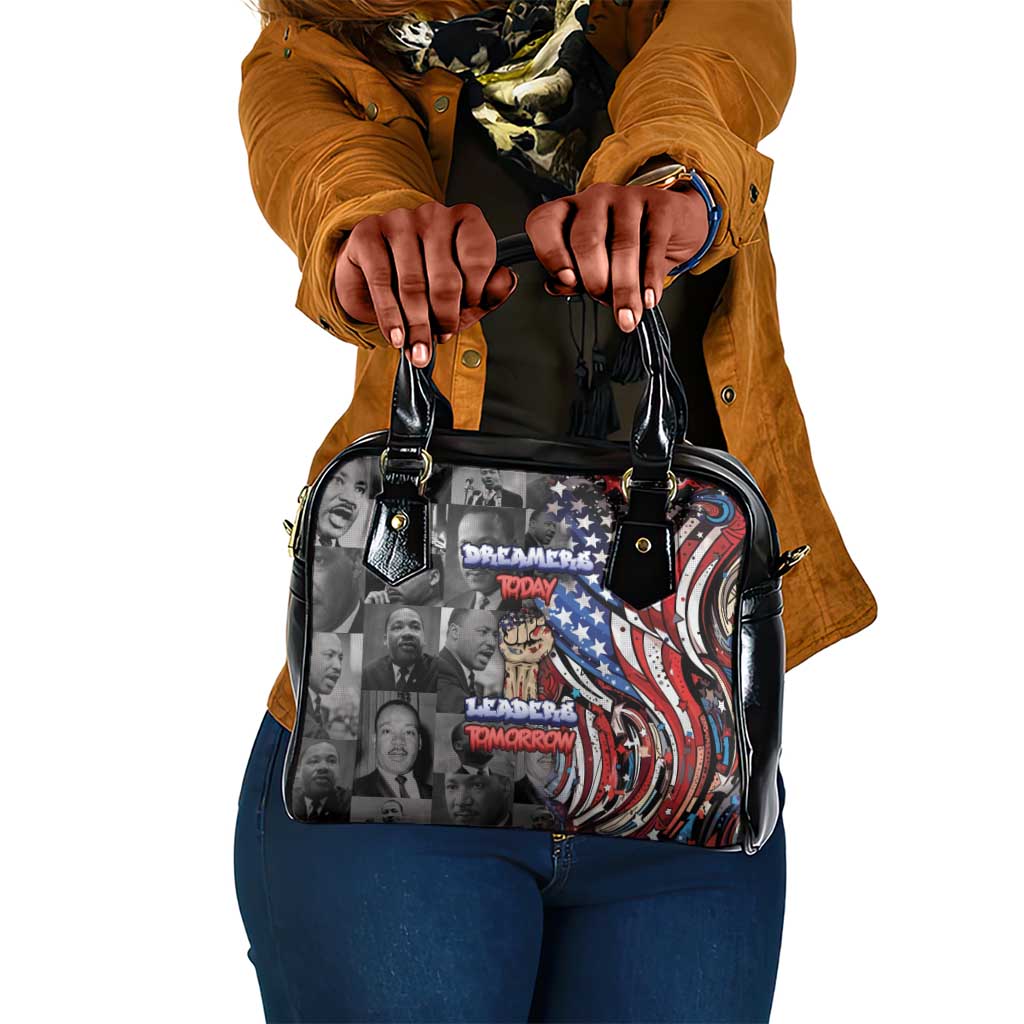 Martin Luther King Jr Day Shoulder Handbag Dreamers Today Leaders Tomorrow - African Pride