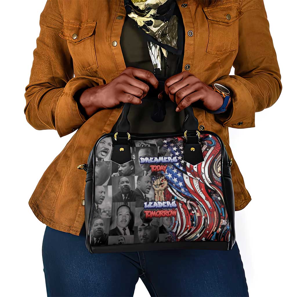Martin Luther King Jr Day Shoulder Handbag Dreamers Today Leaders Tomorrow - African Pride