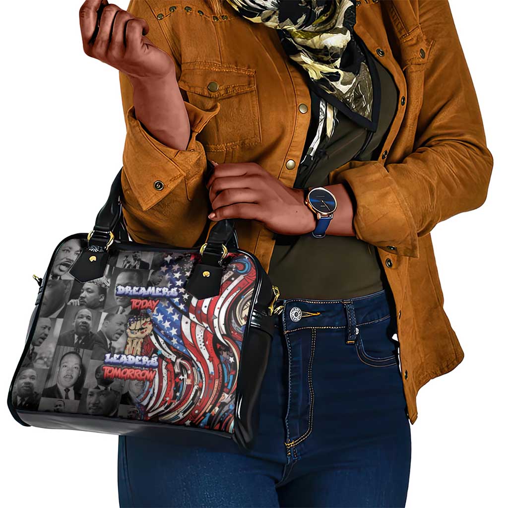 Martin Luther King Jr Day Shoulder Handbag Dreamers Today Leaders Tomorrow - African Pride