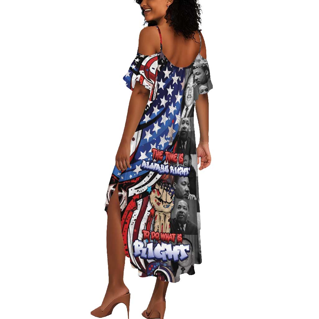 Martin Luther King Jr Day Summer Maxi Dress Dreamers Today Leaders Tomorrow DT05