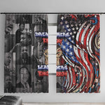 Martin Luther King Jr Day Window Curtain Dreamers Today Leaders Tomorrow - African Pride