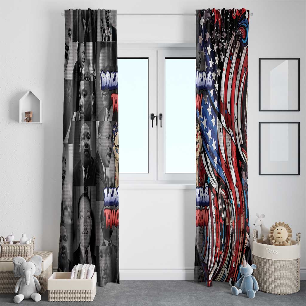 Martin Luther King Jr Day Window Curtain Dreamers Today Leaders Tomorrow - African Pride