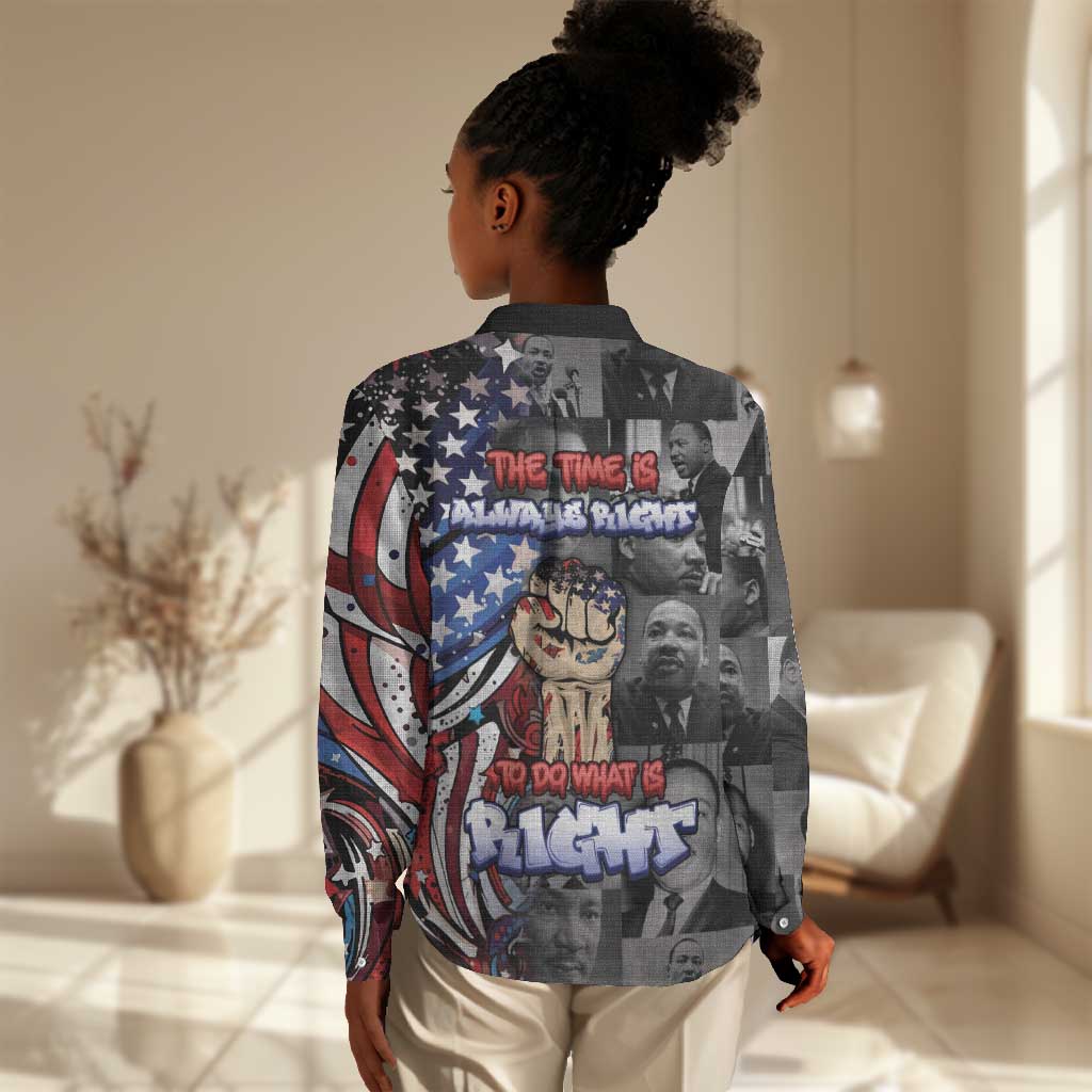 Martin Luther King Jr Day Women Casual Shirt Dreamers Today Leaders Tomorrow - African Pride