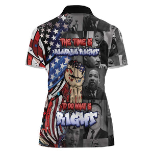 Martin Luther King Jr Day Women Polo Shirt Dreamers Today Leaders Tomorrow DT05