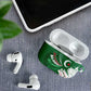 Algeria Football AirPods Case Glitch Effect Desert Lines And Star Crescent
