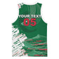 Custom Algeria Football Basketball Jersey Glitch Effect Desert Lines And Star Crescent