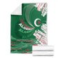 Algeria Football Blanket Glitch Effect Desert Lines And Star Crescent
