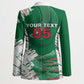 Custom Algeria Football Blazer Glitch Effect Desert Lines And Star Crescent