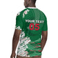 Custom Algeria Football Rugby Jersey Glitch Effect Desert Lines And Star Crescent