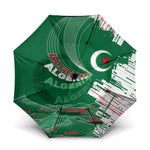 Algeria Football Umbrella Glitch Effect Desert Lines And Star Crescent