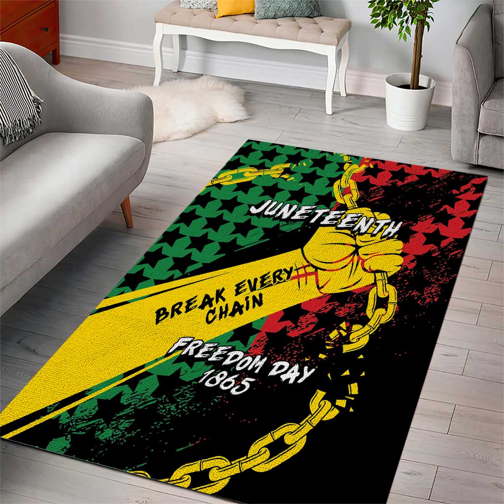Juneteenth 1865 Area Rug Break Every Chain