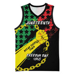Personalized Juneteenth 1865 Basketball Jersey Break Every Chain DT05