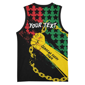 Personalized Juneteenth 1865 Basketball Jersey Break Every Chain DT05