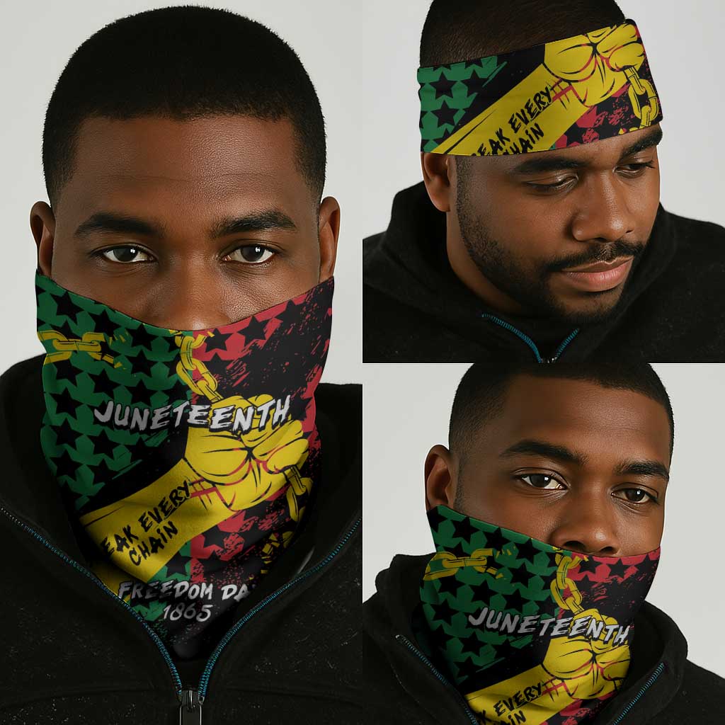 Juneteenth 1865 Neck Gaiter Break Every Chain DT05