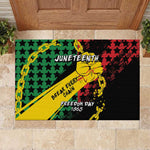 Juneteenth 1865 Rubber Doormat Break Every Chain