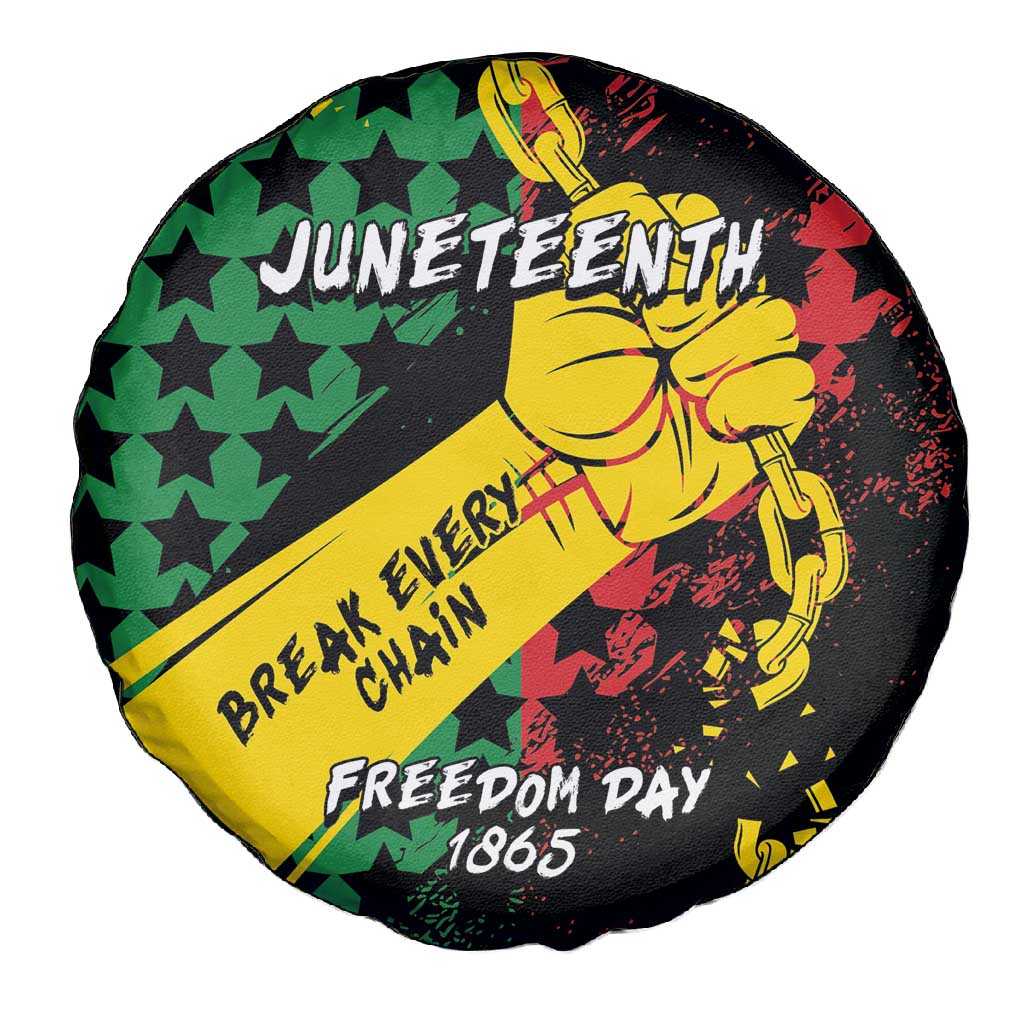 Juneteenth 1865 Spare Tire Cover Break Every Chain