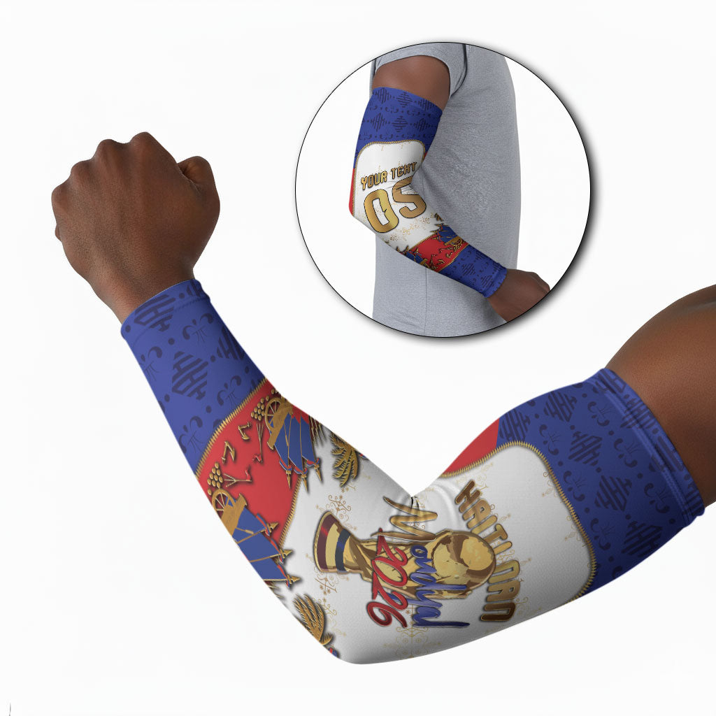 Custom Haiti Nan Mondyal 2026 Arm Sleeves Road To Glory