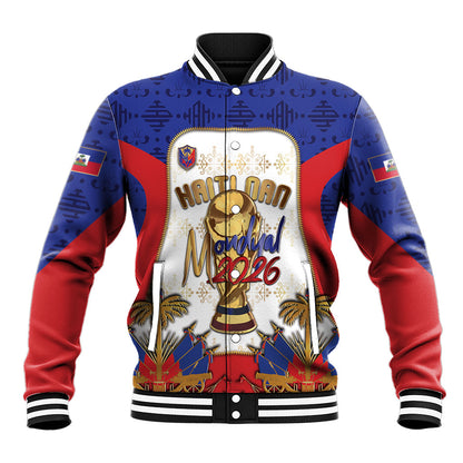 Custom Haiti Nan Mondyal 2026 Baseball Jacket Road To Glory