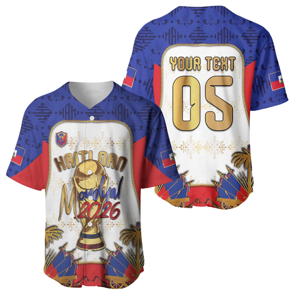 Custom Haiti Nan Mondyal 2026 Baseball Jersey Road To Glory