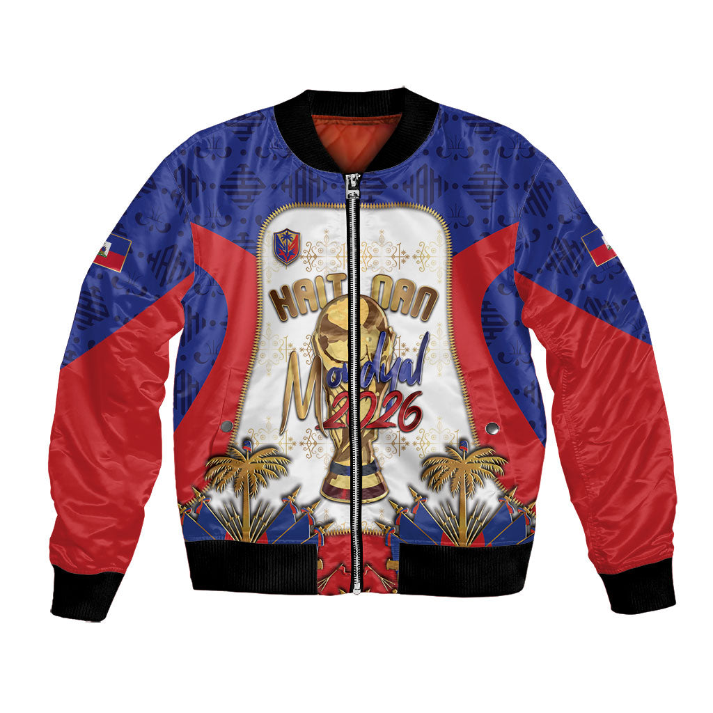 Custom Haiti Nan Mondyal 2026 Bomber Jacket Road To Glory