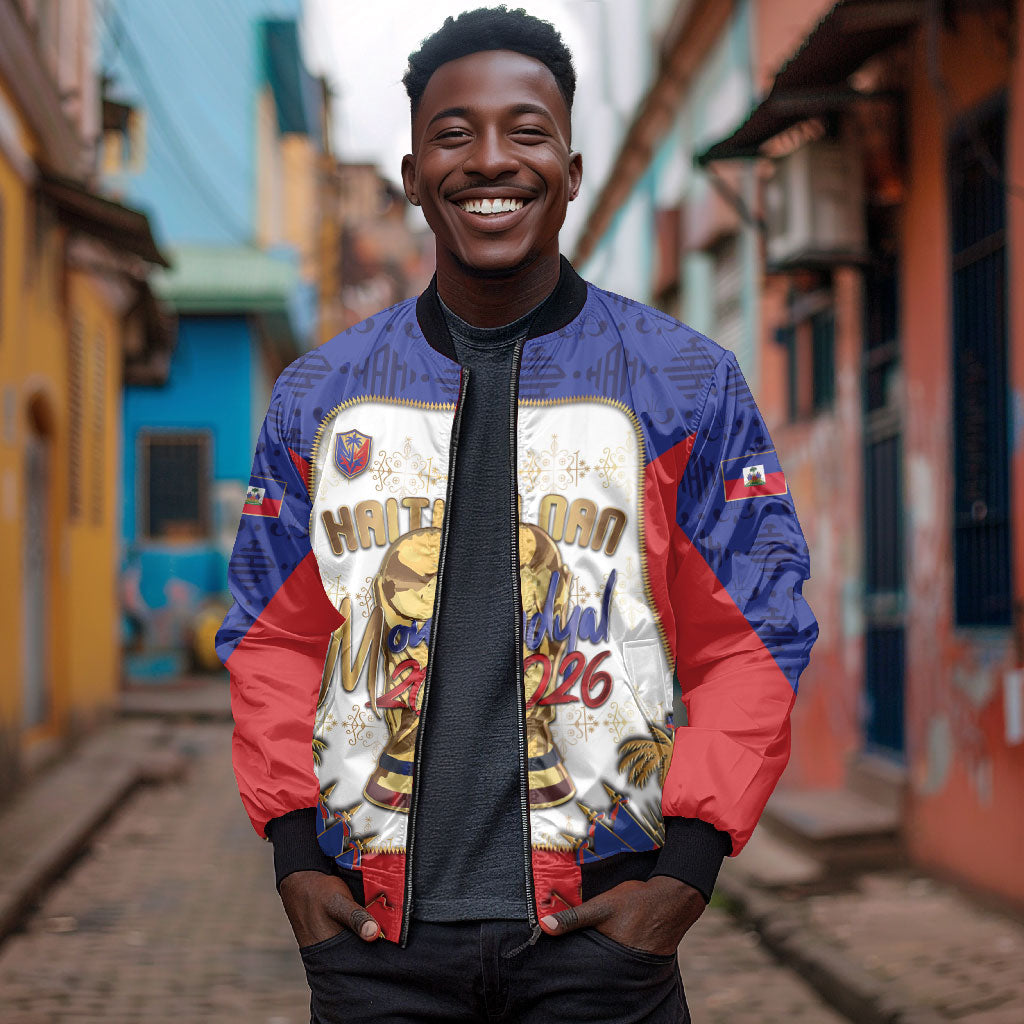 Custom Haiti Nan Mondyal 2026 Bomber Jacket Road To Glory