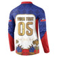 Custom Haiti Nan Mondyal 2026 Button Sweatshirt Road To Glory