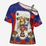 Custom Haiti Nan Mondyal 2026 Cross Shoulder Shirt Road To Glory