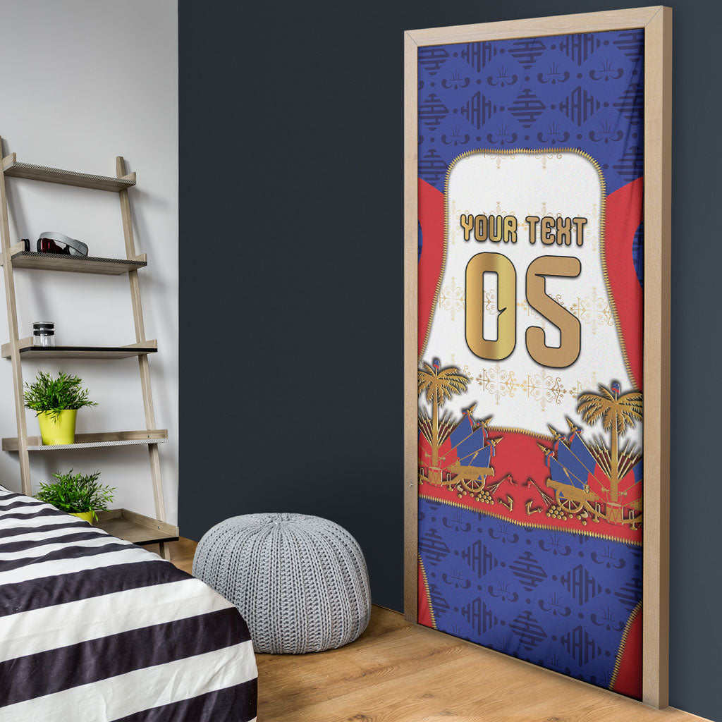 Custom Haiti Nan Mondyal 2026 Door Cover Road To Glory