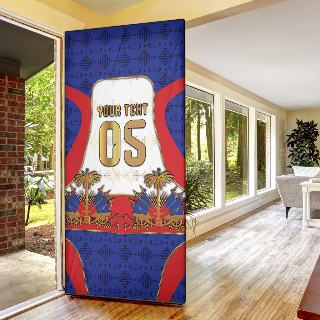 Custom Haiti Nan Mondyal 2026 Door Cover Road To Glory