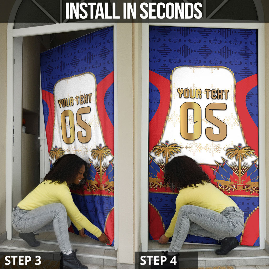 Custom Haiti Nan Mondyal 2026 Door Cover Road To Glory