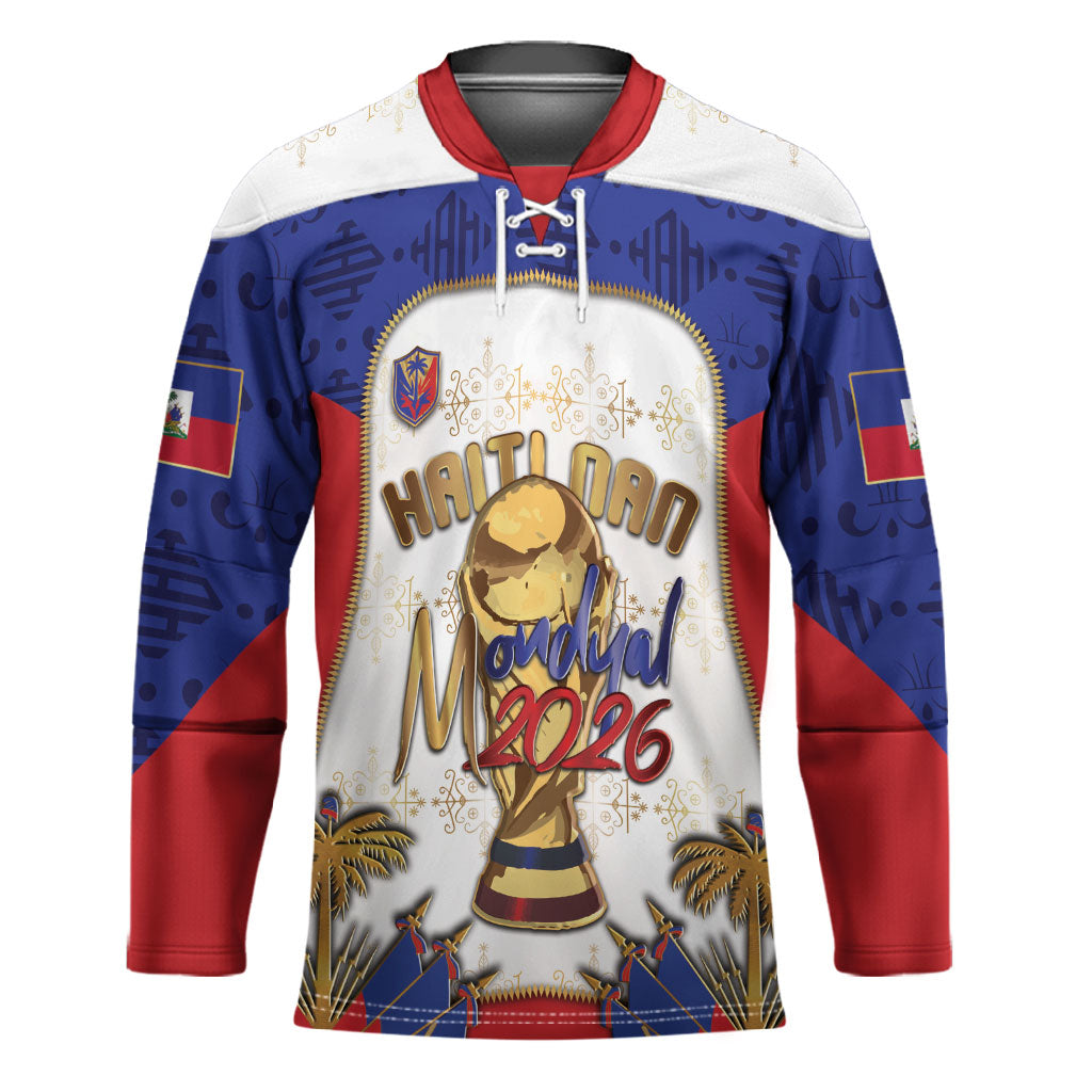 Custom Haiti Nan Mondyal 2026 Hockey Jersey Road To Glory