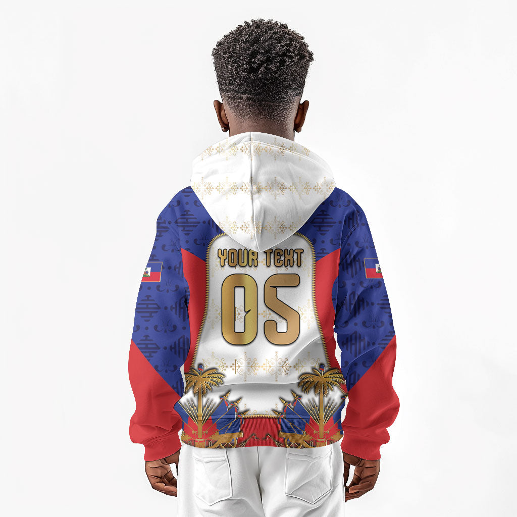 Custom Haiti Nan Mondyal 2026 Kid Hoodie Road To Glory