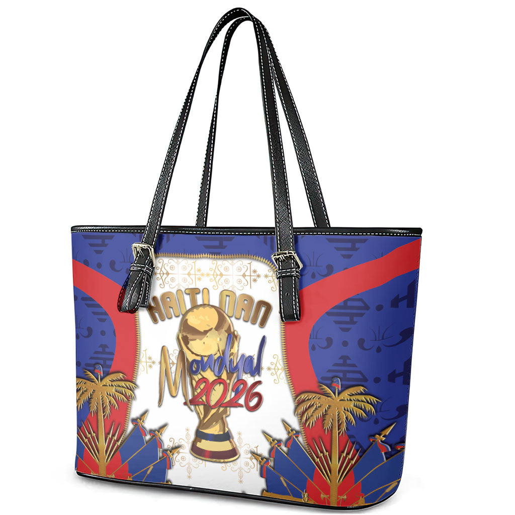 Haiti Nan Mondyal 2026 Leather Tote Bag Road To Glory
