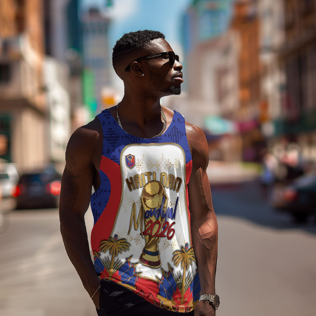 Custom Haiti Nan Mondyal 2026 Men Tank Top Road To Glory