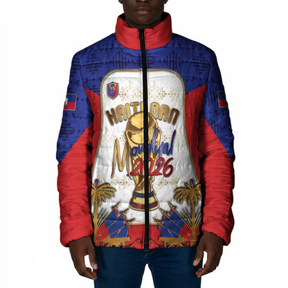 Custom Haiti Nan Mondyal 2026 Padded Jacket Road To Glory
