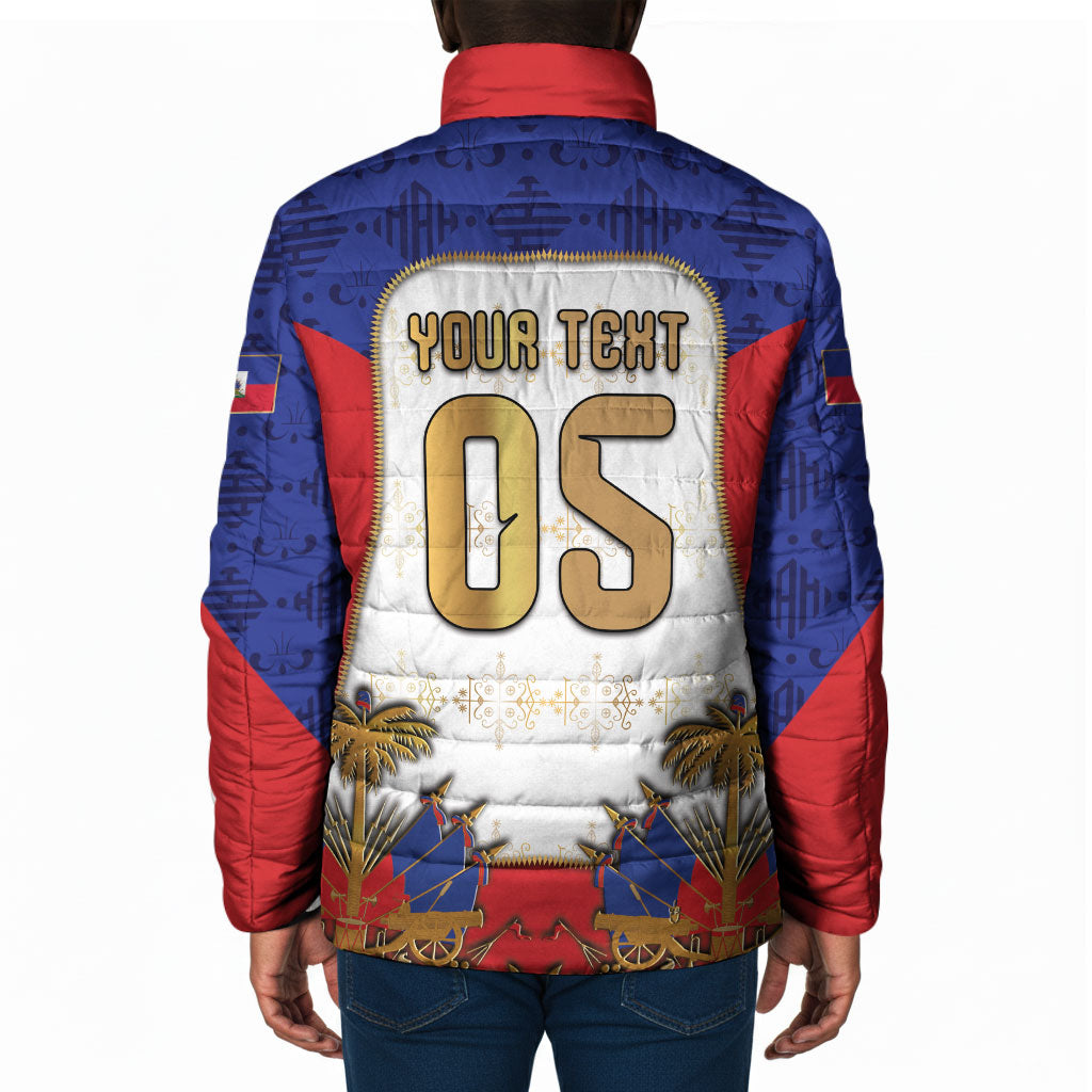 Custom Haiti Nan Mondyal 2026 Padded Jacket Road To Glory