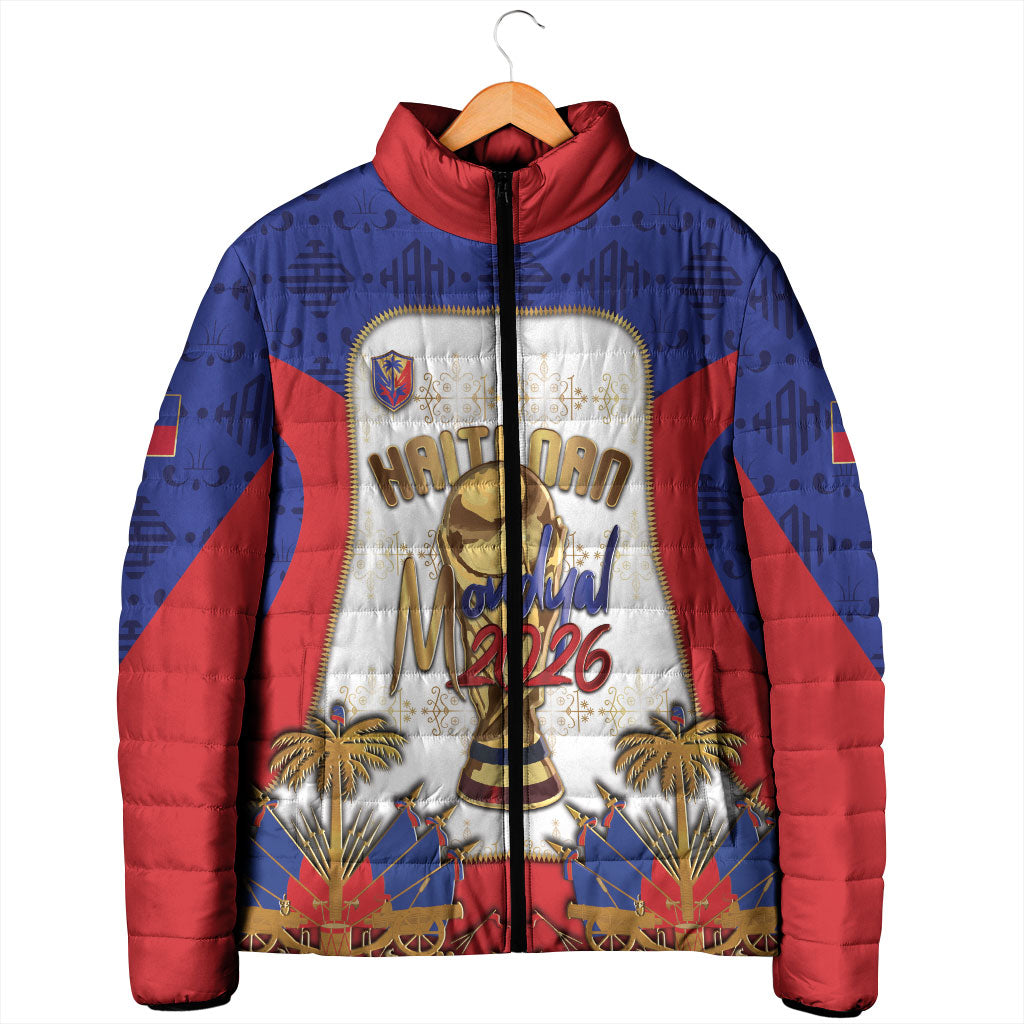 Custom Haiti Nan Mondyal 2026 Padded Jacket Road To Glory