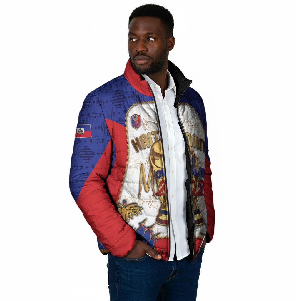 Custom Haiti Nan Mondyal 2026 Padded Jacket Road To Glory
