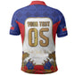 Custom Haiti Nan Mondyal 2026 Polo Shirt Road To Glory