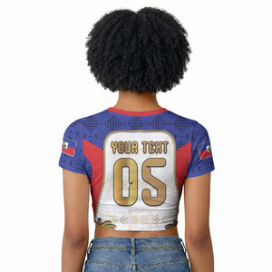 Custom Haiti Nan Mondyal 2026 Raglan Cropped T shirt Road To Glory