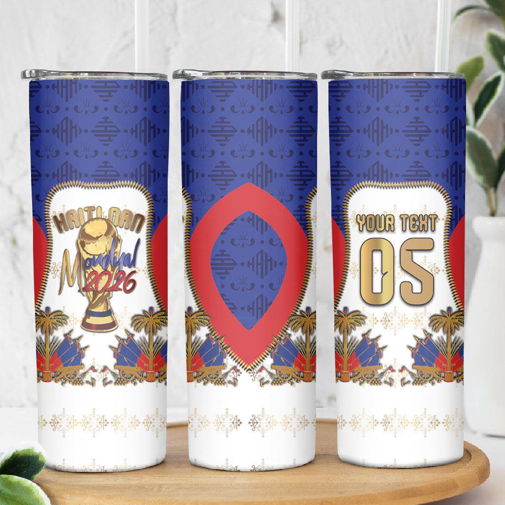 Custom Haiti Nan Mondyal 2026 Skinny Tumbler Road To Glory