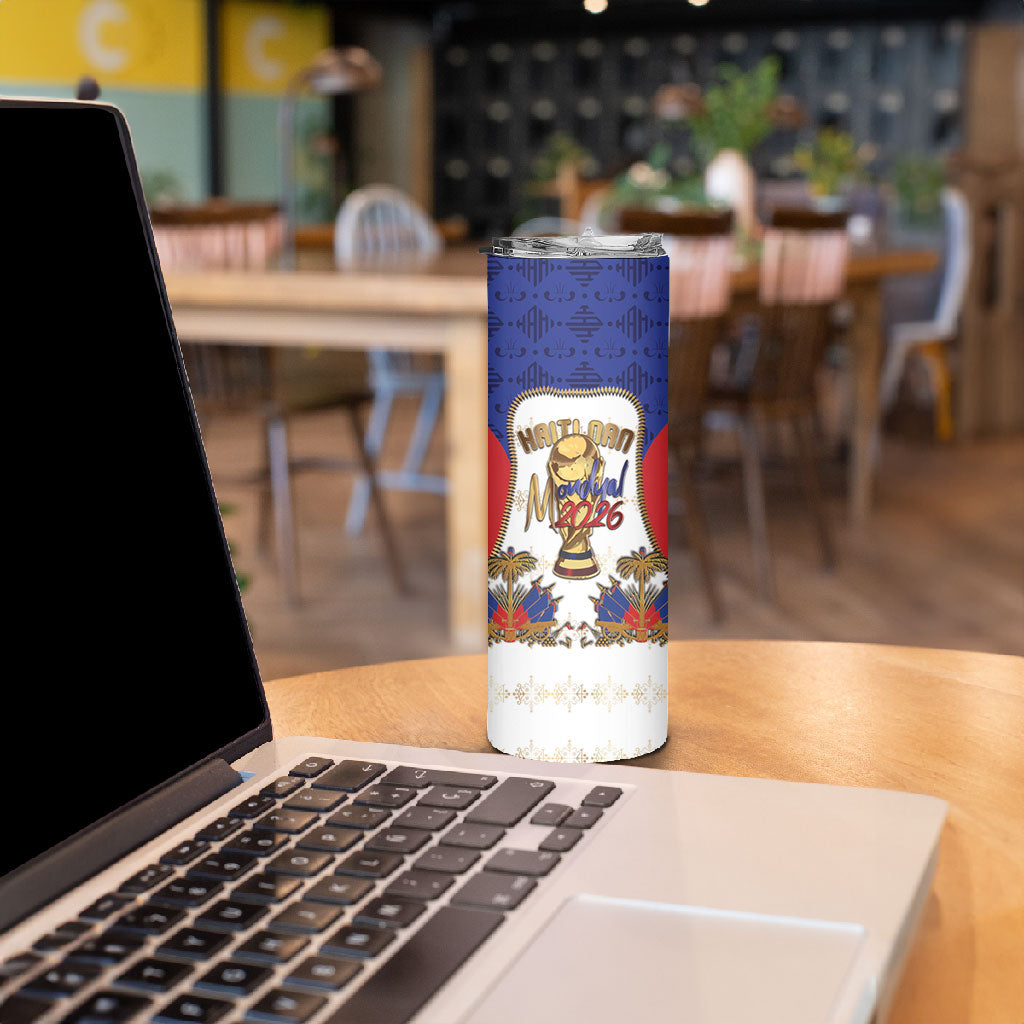 Custom Haiti Nan Mondyal 2026 Skinny Tumbler Road To Glory