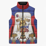 Custom Haiti Nan Mondyal 2026 Sleeveless Puffer Jacket Road To Glory