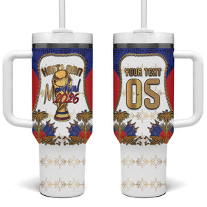 Custom Haiti Nan Mondyal 2026 Tumbler With Handle Road To Glory